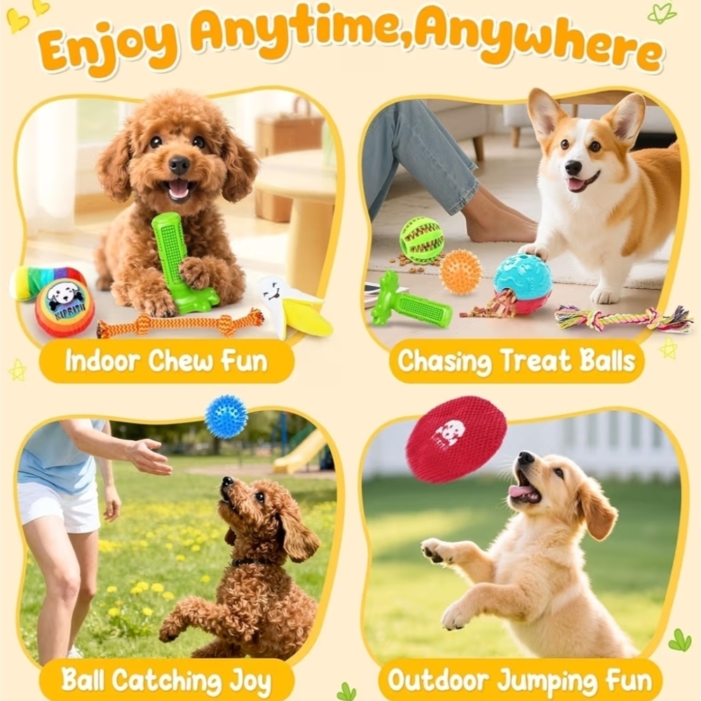 25 Pack Various Dog Toys Set - Picture 5 of 6